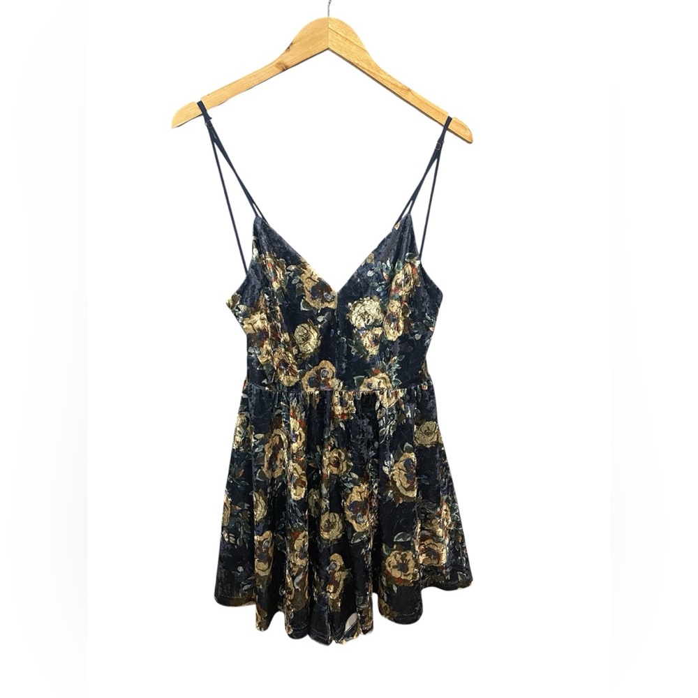 HOMAGE Strappy Floral Romper